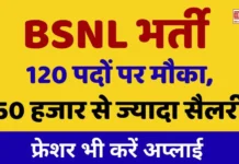 BSNL Recruitment: 120 Vacancies, Salary Over ₹50,000 — Freshers Can Apply
