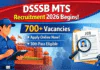 DSSSB MTS Recruitment 2026 Begins: Applications Open for 700+ Vacancies DSSSB MTS Recruitment 2026 Begins: 700+ Vacancies