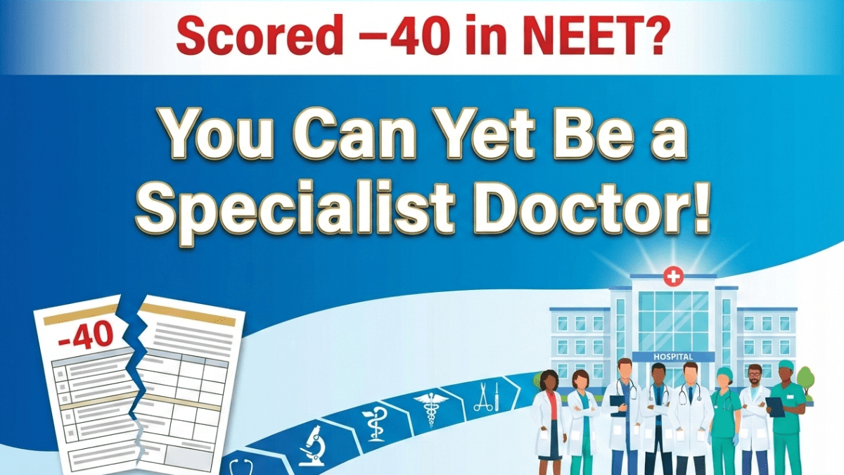 Scored –40 in NEET? You Can Still Become a Specialist Doctor! NBEMS Slashes Cut-off to Zero Percentile Due to Vacant Seats