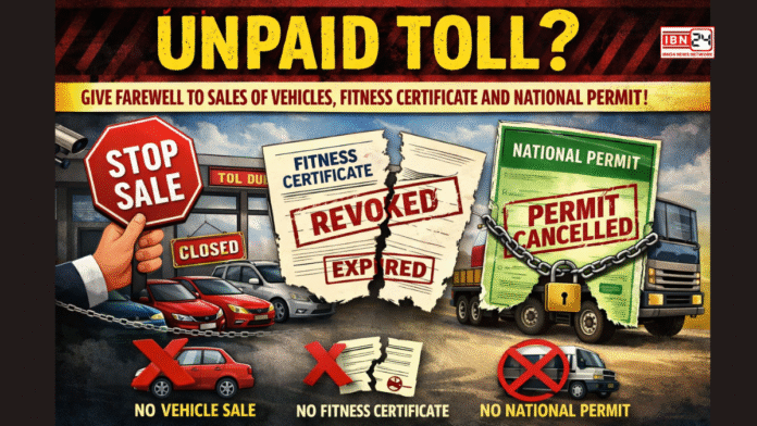 Unpaid Toll? Give Farewell to Sales of Vehicles, Fitness Certificate and National Permit!