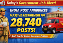 📢 Today’s Government Job Alert: India Post Announces Massive Recruitment for 28,740 Posts Today’s Government Job Alert: India Post Announces Massive Recruitment for 28,740 Posts