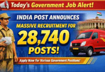 📢 Today’s Government Job Alert: India Post Announces Massive Recruitment for 28,740 Posts Today’s Government Job Alert: India Post Announces Massive Recruitment for 28,740 Posts