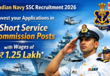 Indian Navy SSC Recruitment 2026: Invest your Applications in Short Service Commission Posts with Wages of 1.25 Lakh. Indian Navy SSC Recruitment 2026: Invest your Applications in Short Service Commission Posts with Wages of 1.25 Lakh.