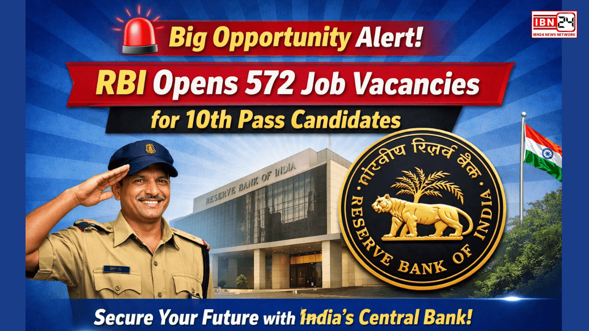 🚨 Big Opportunity Alert! RBI Opens 572 Job Vacancies for 10th Pass Candidates — Secure Your Future with India’s Central Bank