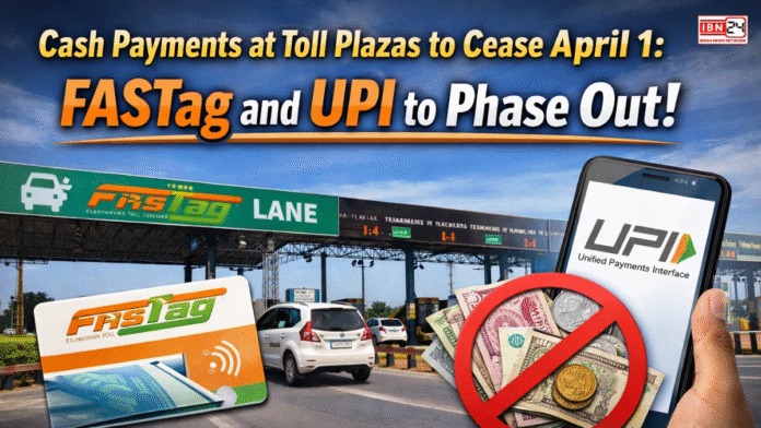 FASTag and UPI to be made mandatory in India Cash Payments at Toll Plazas to cease April 1: FASTag and UPI to Phase out.