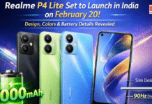 Realme P4 Lite Set to Launch in India on February 20: Design, Colors & Battery Details Revealed Realme P4 Lite Set to Launch in India on February 20: Design, Colors & Battery Details Revealed