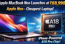 Apple MacBook Neo Launches at 69,990: Apple Neo-Cheapest Laptop: iPhone-Powered A18 pro Chip, On sale since 11 March. Apple Unveils Budget iPhone 17e with 48MP Camera and New iPad Air with M4 Chip