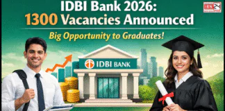IDBI Bank 2026: 1300 Vacancies Announced- Big Opportunity to Graduates, Last Date March 19. IDBI Bank 2026: 1300 Vacancies Announced
