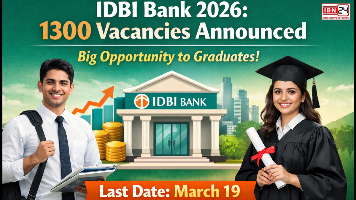 IDBI Bank 2026: 1300 Vacancies Announced