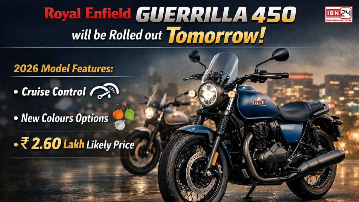 Royal Enfield Guerrilla 450 will be Rolled out Tomorrow: