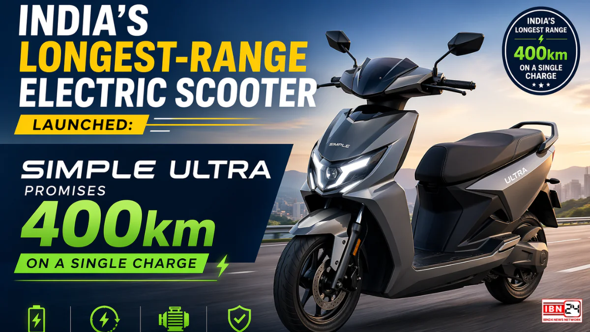 India’s Longest-Range Electric Scooter Launched: Simple Ultra Promises 400km on a Single Charge