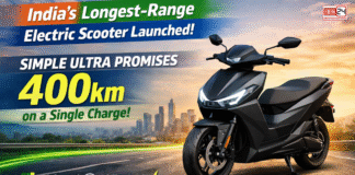 India’s Longest-Range Electric Scooter Launched: Simple Ultra Promises 400km on a Single Charge India’s Longest-Range Electric Scooter Launched: Simple Ultra Promises 400km on a Single Charge