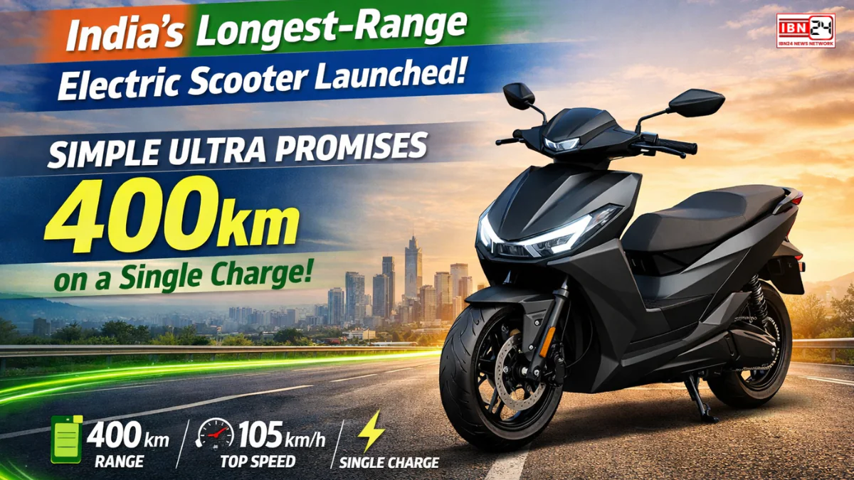 India’s Longest-Range Electric Scooter Launched: Simple Ultra Promises 400km on a Single Charge