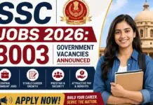SSC Jobs 2026: 3003 Government Vacancies Announced – Apply Now! SSC Jobs 2026: 3003 Government Vacancies Announced – Apply Now!