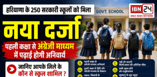 Government School Upgrade : हरियाणा के 250 सरकारी स्कूलों को मिला नया दर्जा, पहली कक्षा से अंग्रेजी माध्यम में पढ़ाई होगी अनिवार्य, जानिए आपके जिले के कौन से स्कूल शामिल ? Government School Upgrade