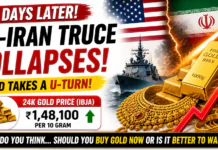 US-Iran Truce Collapses, Gold Takes a U-Turn! What do you think… should you buy gold now or wait? Gold takes a U-turn!