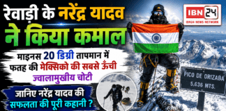 Narendra Yadav Pico de Orizaba Summit : रेवाड़ी के नरेंद्र यादव ने किया कमाल, माइनस 20 डिग्री तापमान में फतह की मेक्सिको की सबसे ऊंची ज्वालामुखीय चोटी, जानिए नरेंद्र यादव की सफलता की पूरी कहानी ? Narendra Yadav Pico de Orizaba Summit