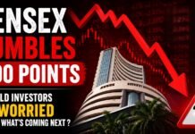 Stock Market Falls Sharply : Sensex Tumbles 800 Points, Should Investors Be Worried About What’s Coming Next ? Stock Market Falls Sharply