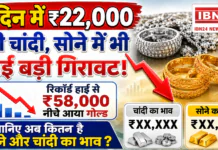 Silver Plunges ₹22,000 in 2 Days : 2 दिन में ₹22,000 टूटी चांदी, सोने में भी आई बड़ी गिरावट, रिकॉर्ड हाई से ₹58,000 नीचे आया गोल्ड, जानिए अब कितना है सोने और चांदी का भाव ? Silver Plunges ₹22,000 in 2 Days