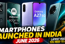 Smartphones Launched June 2026 : Motorola Edge 70 Pro+, Samsung Galaxy A27 5G and More, lets Know About the Features ? Smartphones Launched June 2026