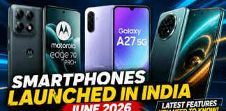 Smartphones Launched June 2026 : Motorola Edge 70 Pro+, Samsung Galaxy A27 5G and More, lets Know About the Features ? Smartphones Launched June 2026