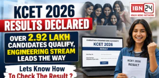 KCET 2026 Results Declared : Over 2.92 Lakh Candidates Qualify, Engineering Stream Leads the Way, Lets Know How To Check The Result ? KCET 2026 Results Declared