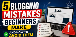 5 Blogging Mistakes Beginners