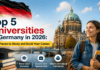 Top 5 Universities in Germany : Best Places to Study and Build Your Career ! Top 5 Universities in Germany