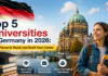 Top 5 Universities in Germany : Best Places to Study and Build Your Career ! Top 5 Universities in Germany