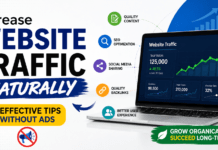 Increase Website Traffic Naturally : 5 Effective Tips Without Ads Increase Website Traffic Naturally