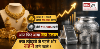 Gold Silver Price August 2026 : अगस्त में 11 दिन में सोना ₹9,630 और चांदी ₹15,985 महंगी, आज फिर आया बड़ा उछाल, क्या त्योहारों से पहले और महंगे होंगे गहने ? Gold Silver Price August 2026