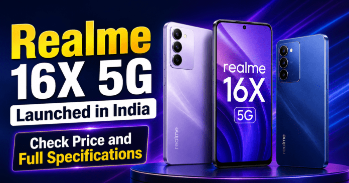 Realme 16X 5G Launched in India