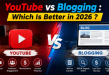 YouTube vs Blogging : Which Is Better in 2026 ? YouTube vs Blogging