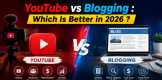 YouTube vs Blogging : Which Is Better in 2026 ? YouTube vs Blogging