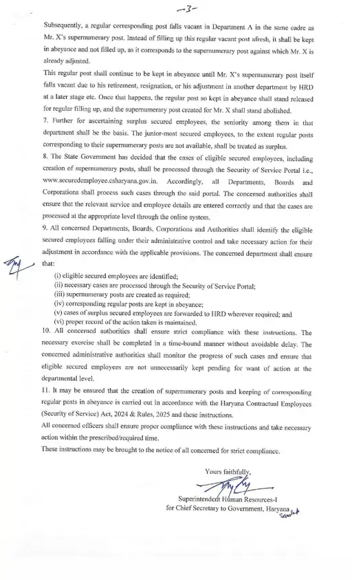 Haryana Contractual Employees 