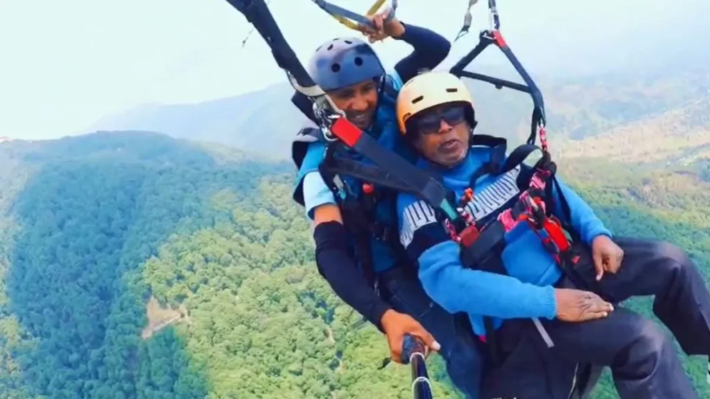 72 Year Old Kapildev Rawat Paragliding