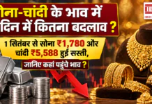 Gold and Silver Price on 11 September : सोना-चांदी के भाव में 11 दिन में कितना बदलाव ? 1 सितंबर से सोना ₹1,780 और चांदी ₹5,588 हुई सस्ती, जानिए कहां पहुंचे भाव ? Gold and Silver Price on 11 September