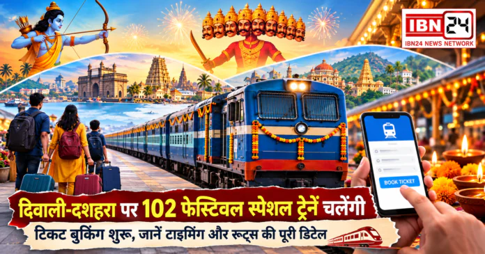 102 Festival Special Trains for Diwali