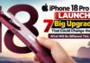 iPhone 18 Pro Max Launch : 7 Big Upgrades That Could Change the Game, What Will Be Different This Time ? iPhone 18 Pro Max Launch