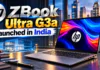 HP ZBook Ultra G3a Launched in India : 192GB Memory, AI Processing and Premium Features HP ZBook Ultra G3a Launched in India
