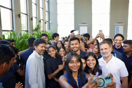 Rahul Gandhi Meets Vijay in Chennai