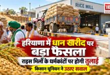 Haryana Paddy Procurement : हरियाणा में धान खरीद पर बड़ा फैसला, अब राइस मिलों के धर्मकांटों पर होगी तुलाई, किसान यूनियन ने उठाए सवाल Haryana Paddy Procurement